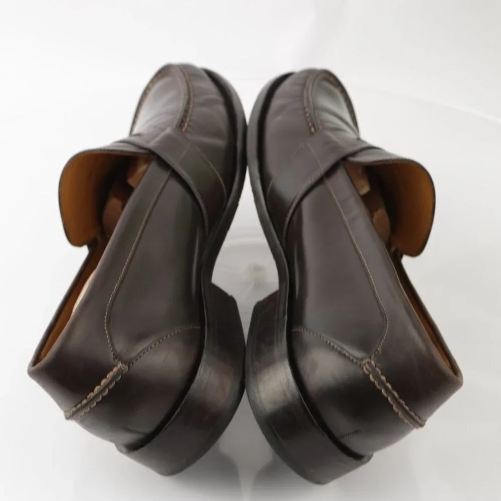 Cole Haan Mens Douglas Penny Loafer Size 13 M Brown Leather Slip On Dress Shoe